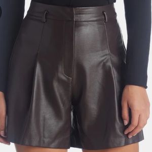 Wilma faux leather shorts